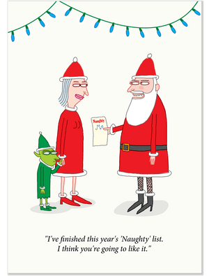 1111 Santa's Naughty List (Christmas card)