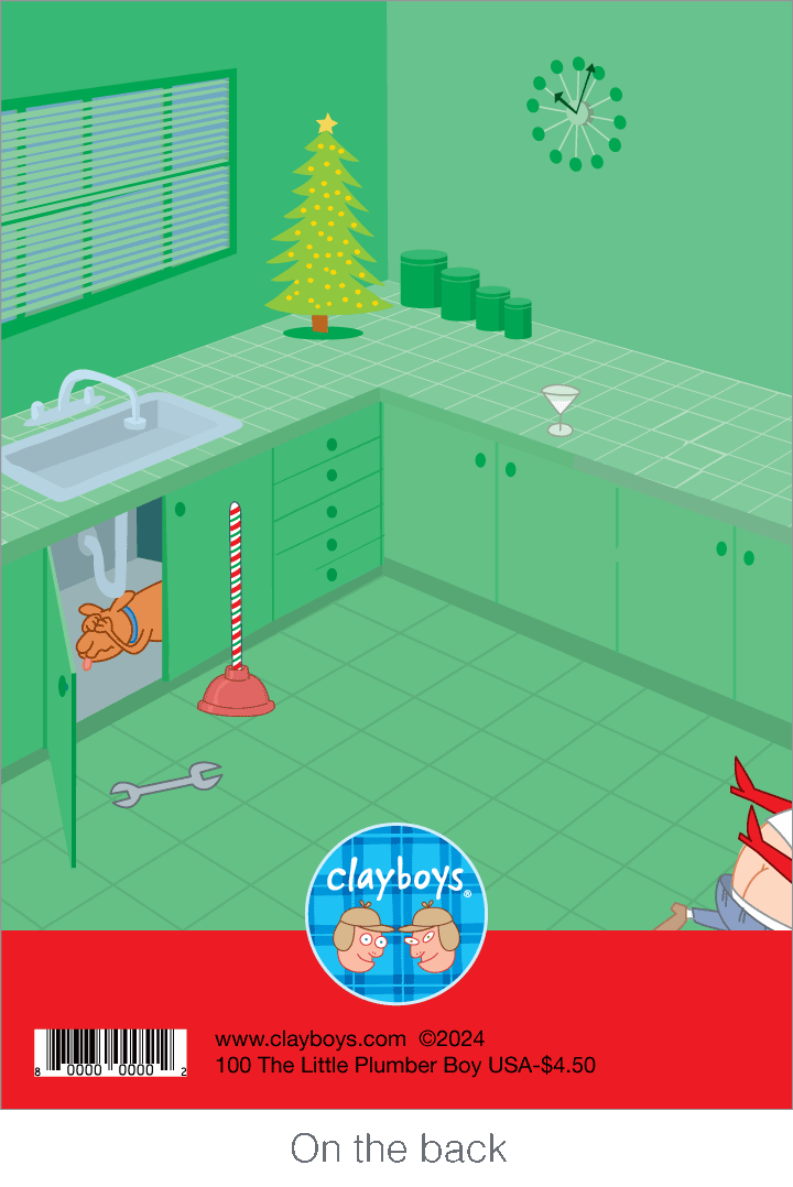 1458 The 'Little' Plumber Boy (Christmas card)