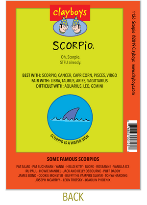 1126 Scorpio (Astrology Card, Any Occasion Card)