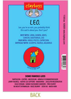 1130 Leo (Astrology Card, Any Occasion Card)