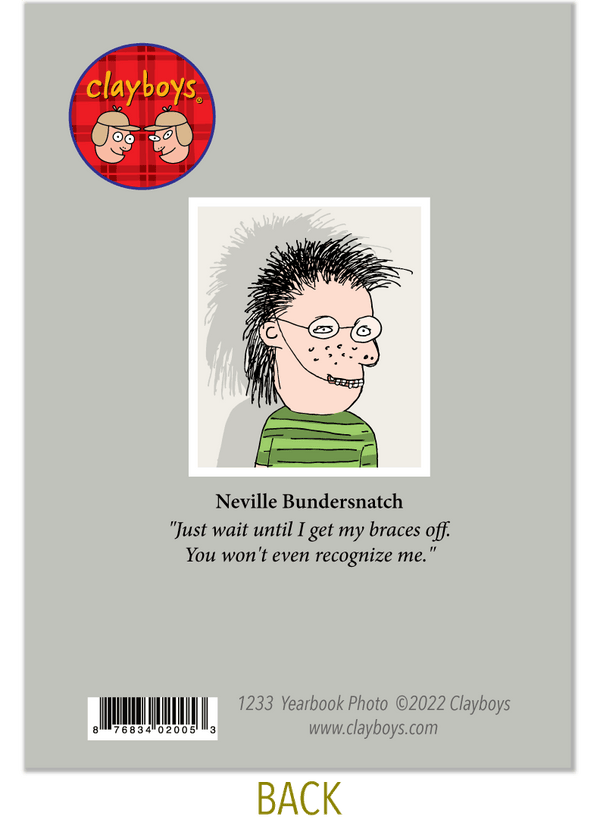 1233 Yearbook Photo Birthday Card from Clayboys Cards