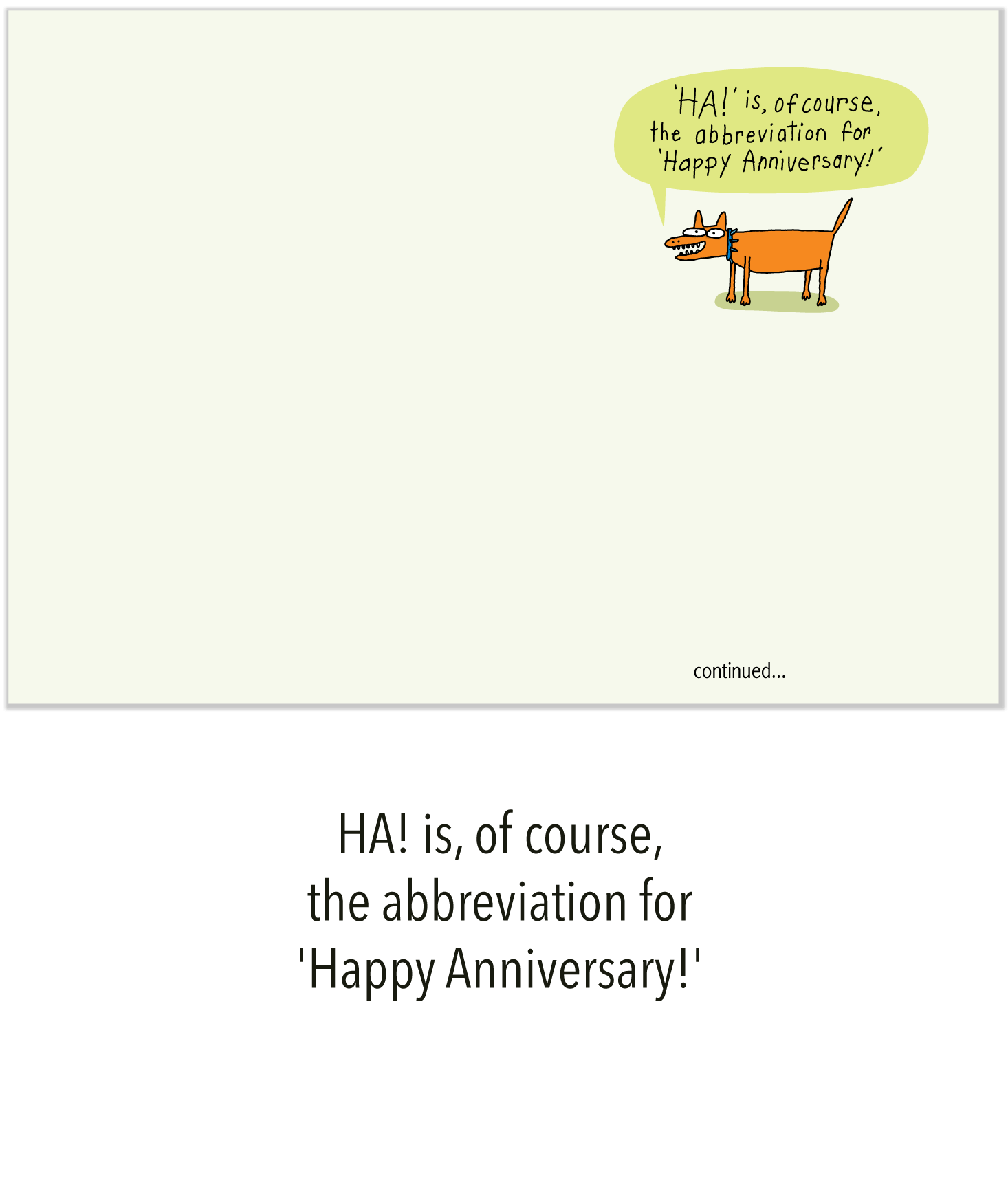 1278 HA! (Anniversary Card)