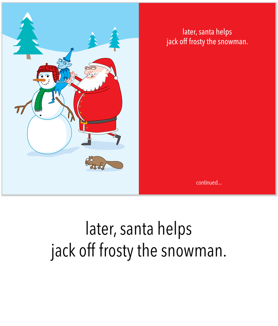 526 Santa and Jack (Christmas Card)