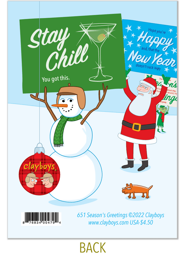 651 Season's Greetings (Seasonal Card) Clayboys Cards