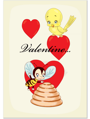 672 The Birds and Bees (Valentine's Card)