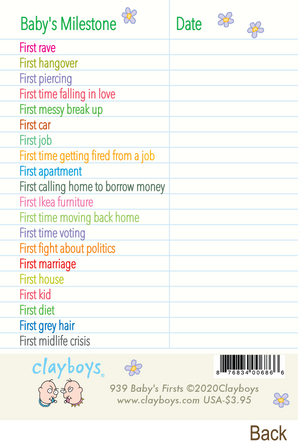 939 Baby's Firsts (Baby Card)