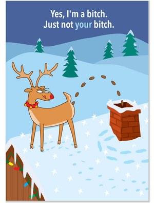 951 Santa's Bitch (Christmas Card)
