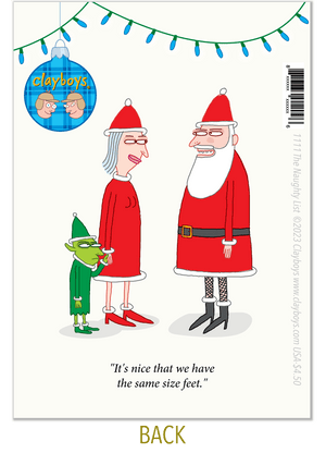 1111 Santa's Naughty List (Christmas card)