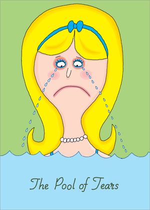 1426 The Pool of Tears (Birthday card)