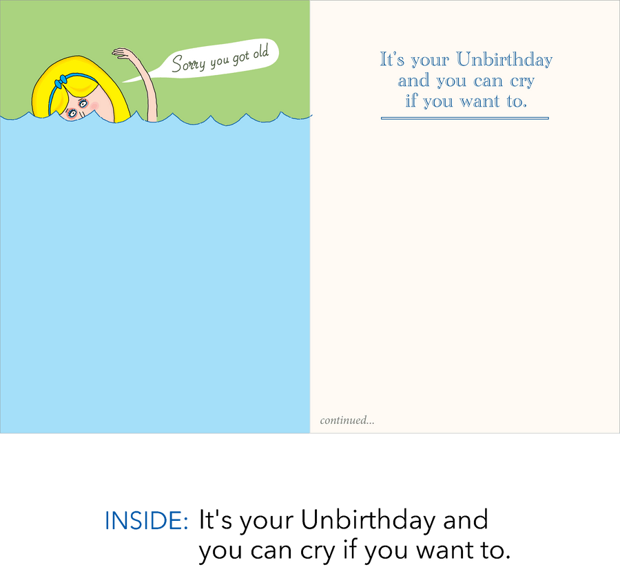 1426 The Pool of Tears (Birthday card)