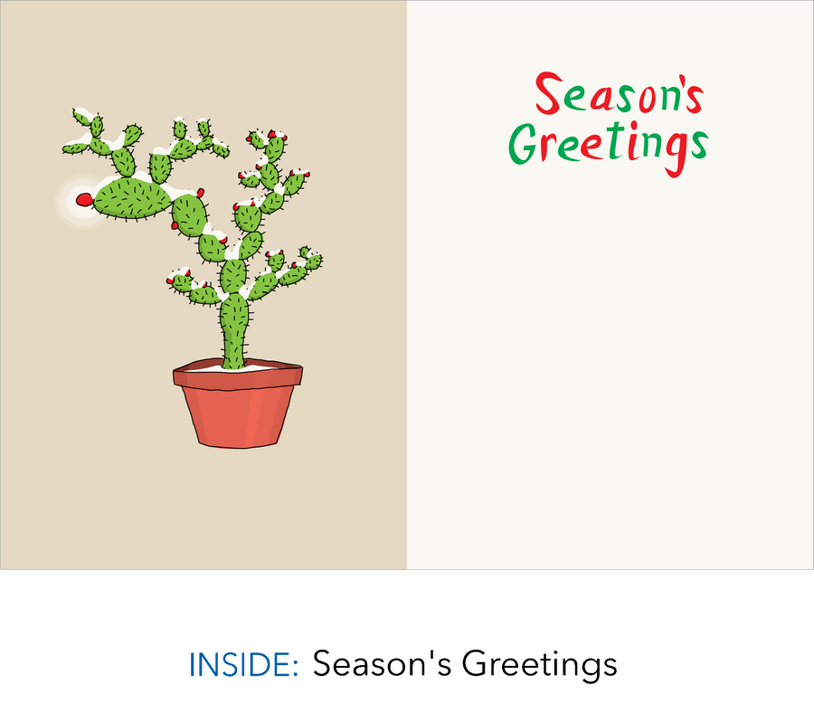 1441  Christmas Cactus (Christmas card)