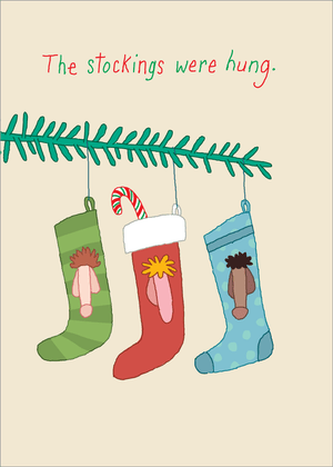 1459 The Stockings  Hung (Christmas card)