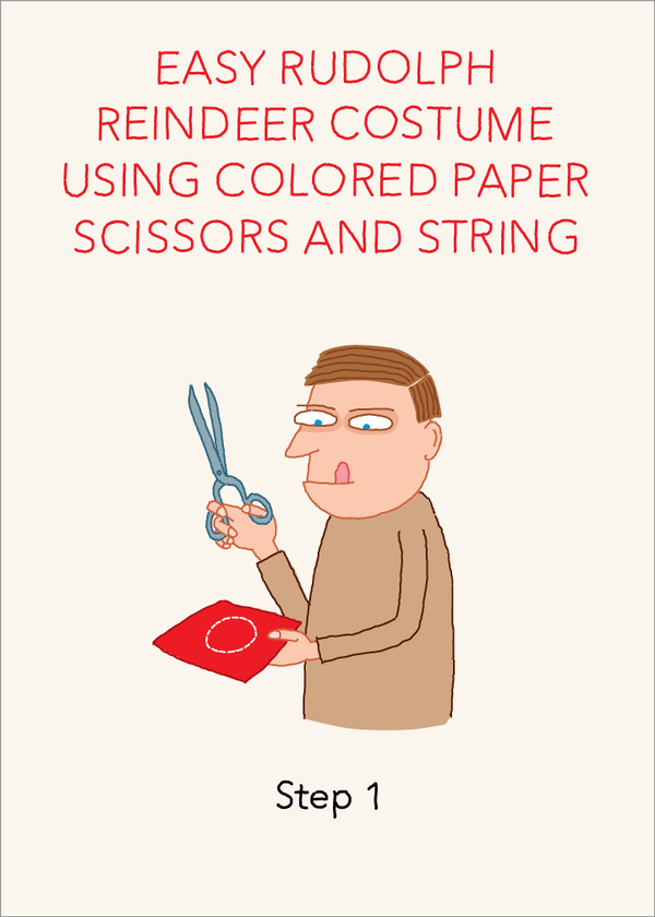 1471 Easy Rudolph Costume - Clayboys Cards