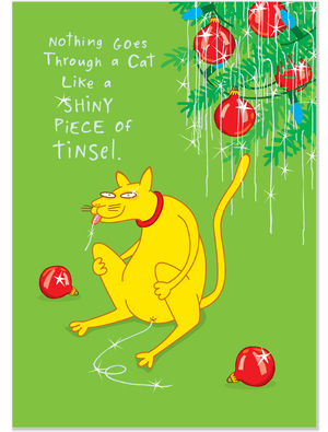 176 Tinsel (Christmas Card)