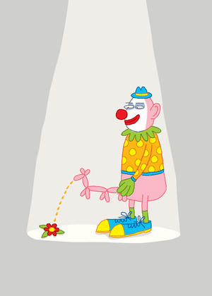 189 Clown (Birthday Card)