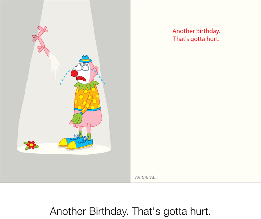 189 Clown (Birthday Card)