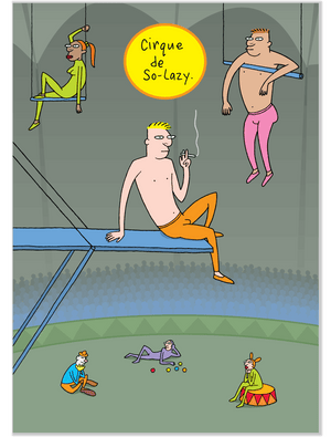 203 Cirque de So-Lazy (Birthday Card)
