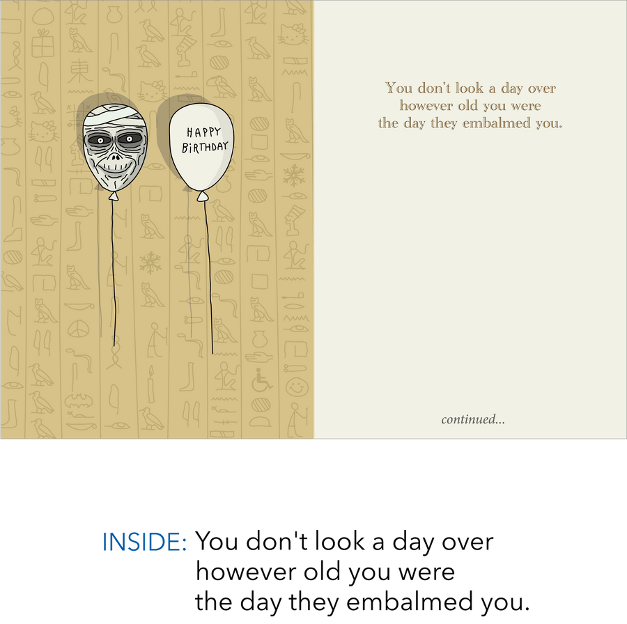 422 Mummy (Any Occasion Card, Birthday Card)