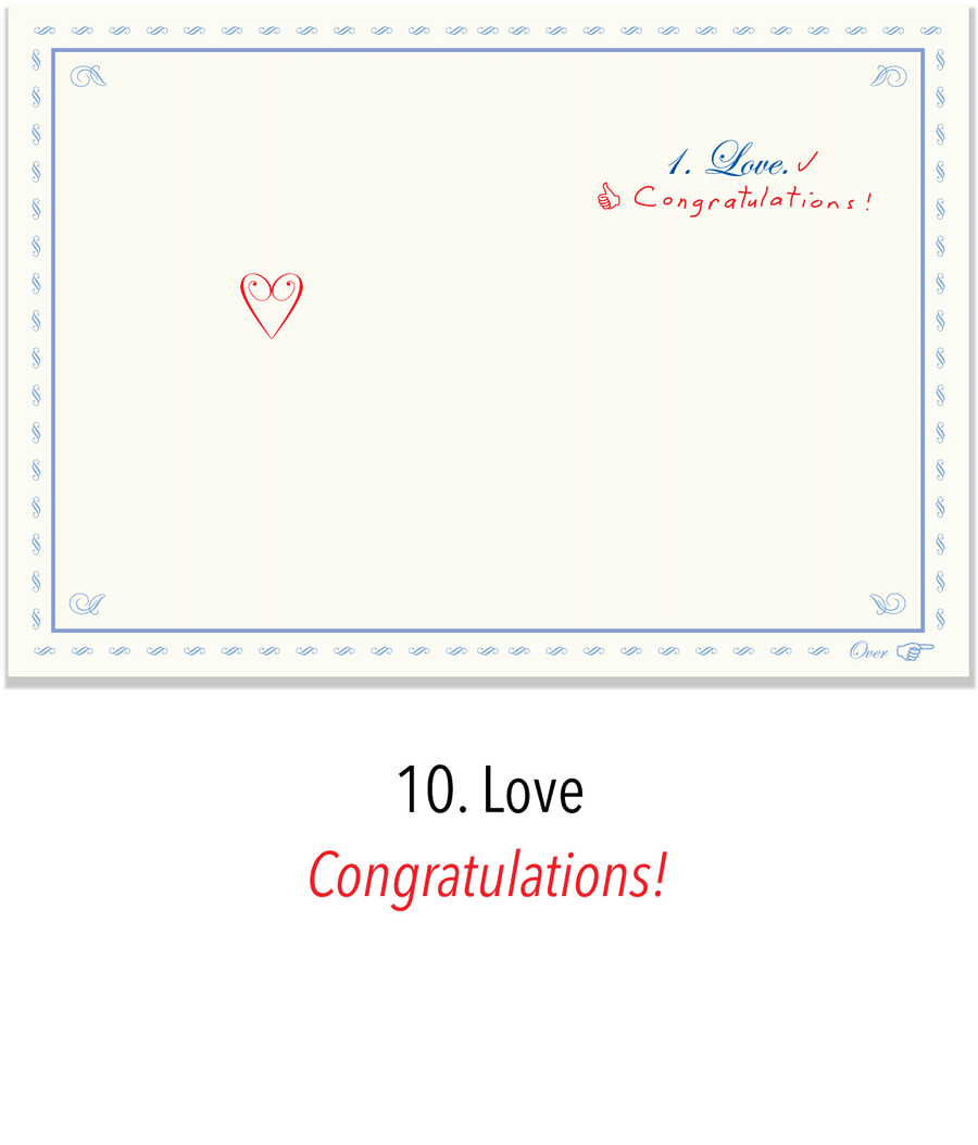 552 10 Best Reasons (Wedding Card)