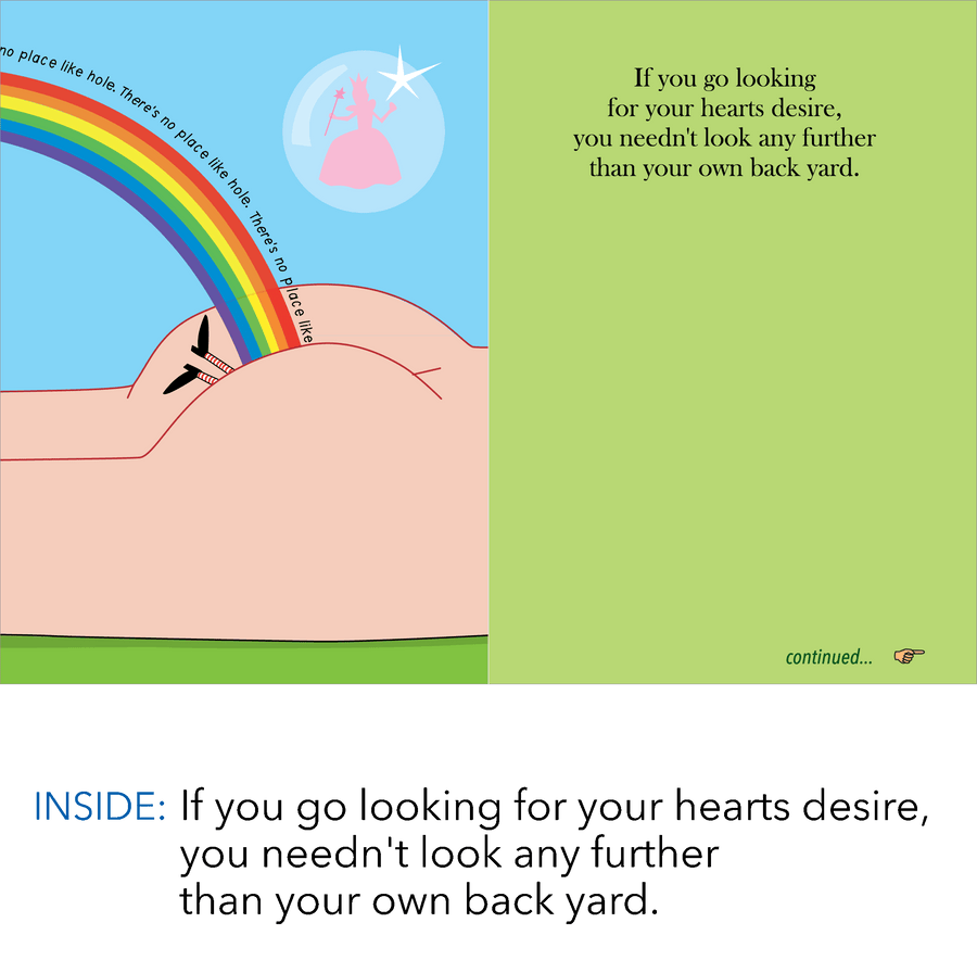 557 Wizard of Ass (Any Occasion Card, Birthday Card)