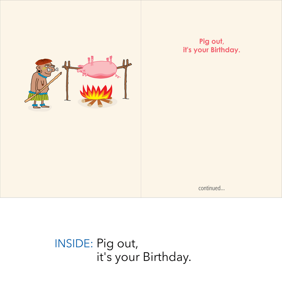 560 Me Pig (Birthday Card)