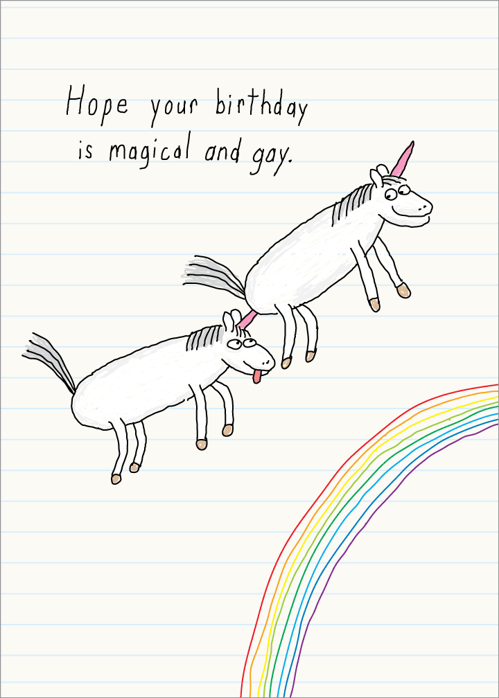 618 Unicorns (Birthday Card)