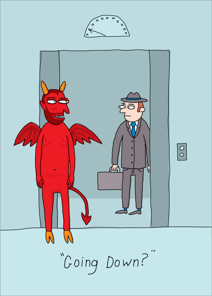 682 Going Down (Birthday Card)