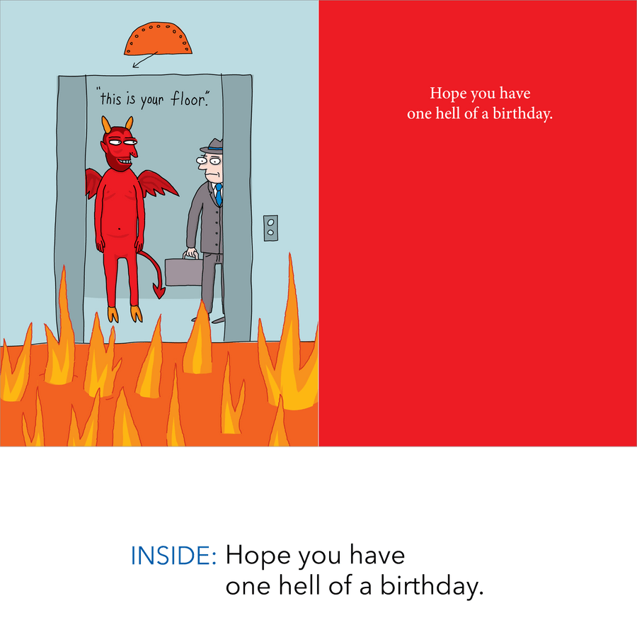 682 Going Down (Birthday Card)