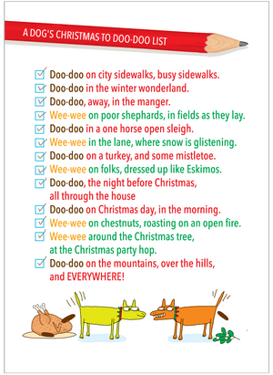 689 Dog's Christmas to Doo-Doo List (Christmas)