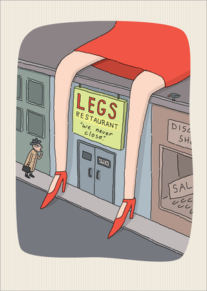 711 Legs Restaurant (Any Occasion Card, Birthday Card)