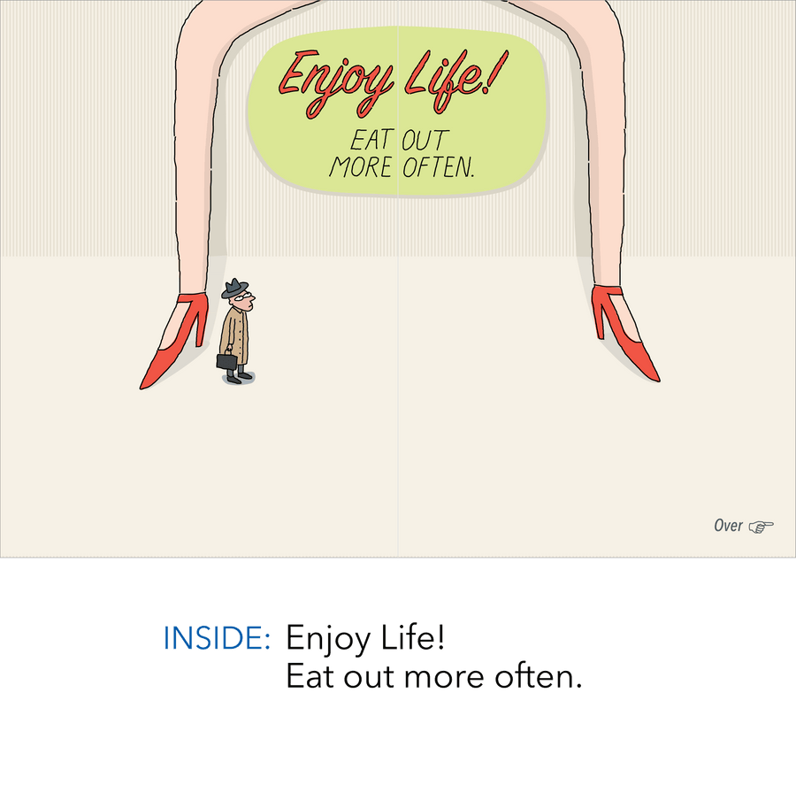 711 Legs Restaurant (Any Occasion Card, Birthday Card)