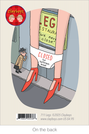 711 Legs Restaurant (Any Occasion Card, Birthday Card)