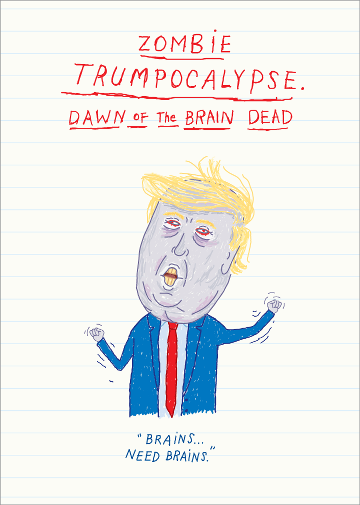 720 Dawn of the Brain Dead (Birthday Card)