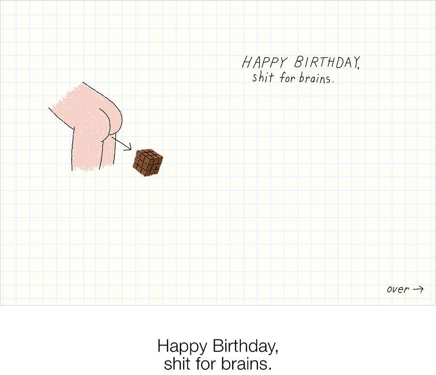 874 Dumb Ass (Birthday Card)