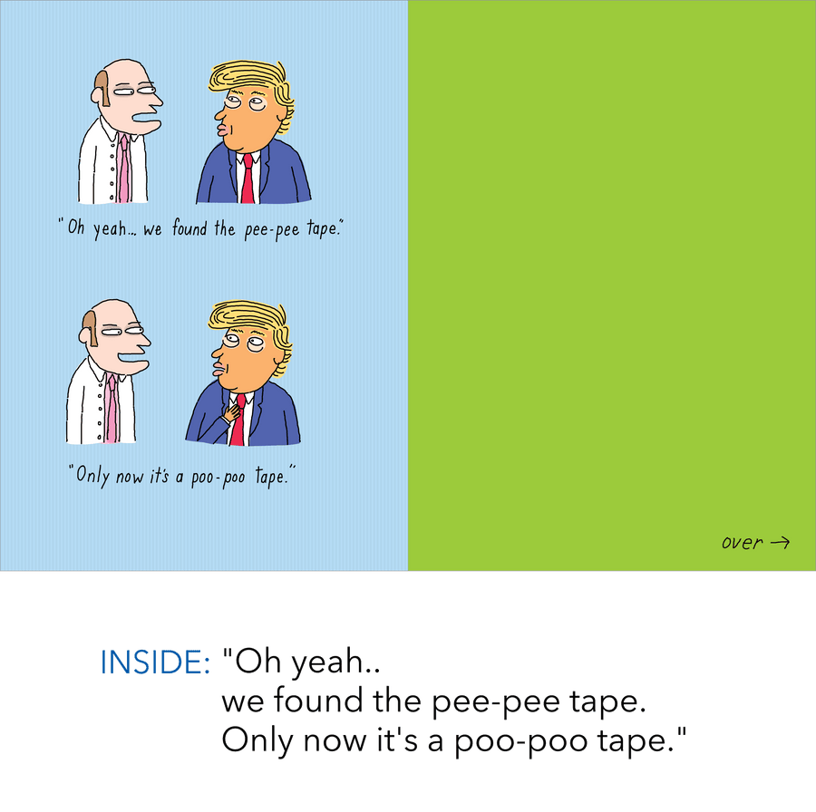 885 Trump's Colonscopy (Any Occasion, Birthday Card)