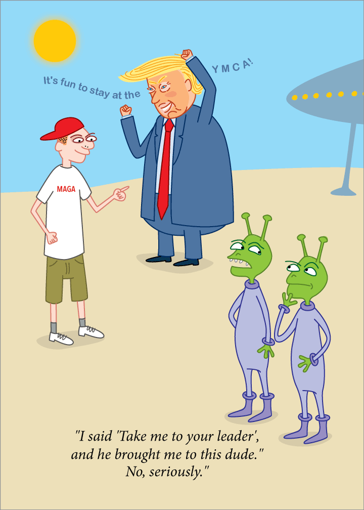 926 Take Me to Your Leader (Any Occasion, Birthday Card)