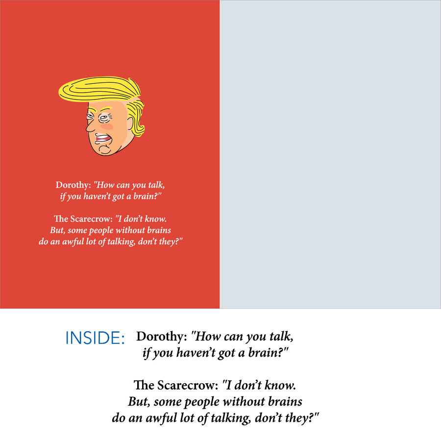 932 Trump's Brain (Any Occasion, Birthday Card