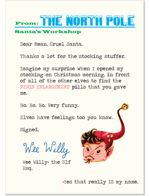 1006 Wee Willy's Letter (Christmas card)
