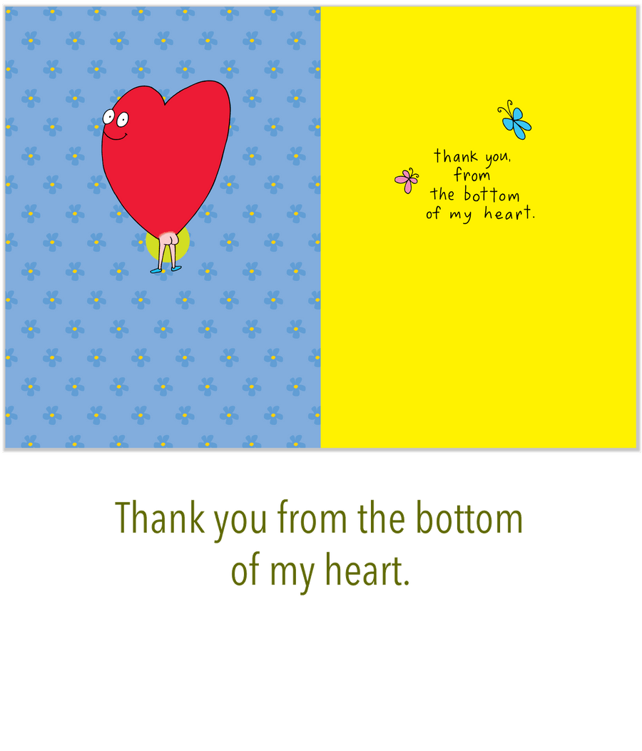 180 Heart Thanks (Thank You Card)