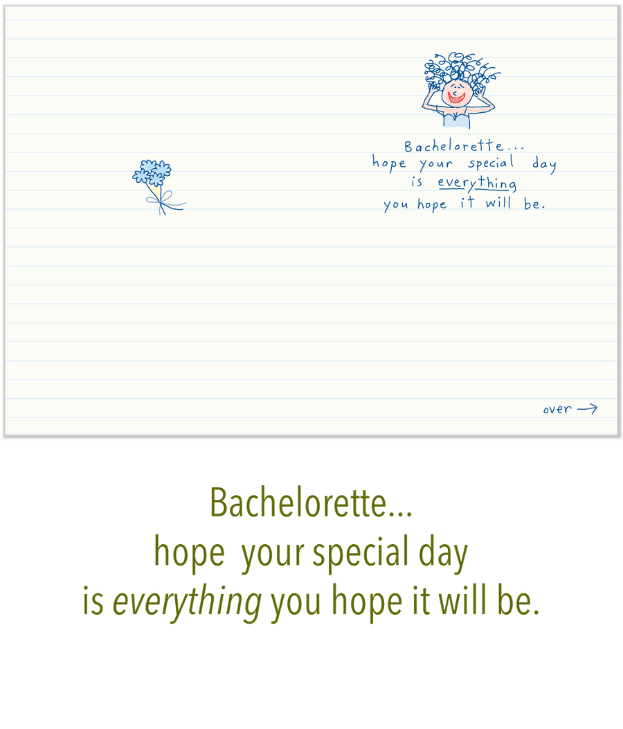 483 The Wedding Day (Bachelorette Card)
