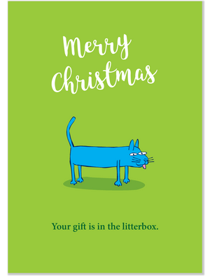 524 The Cat's Gift (Christmas Card)