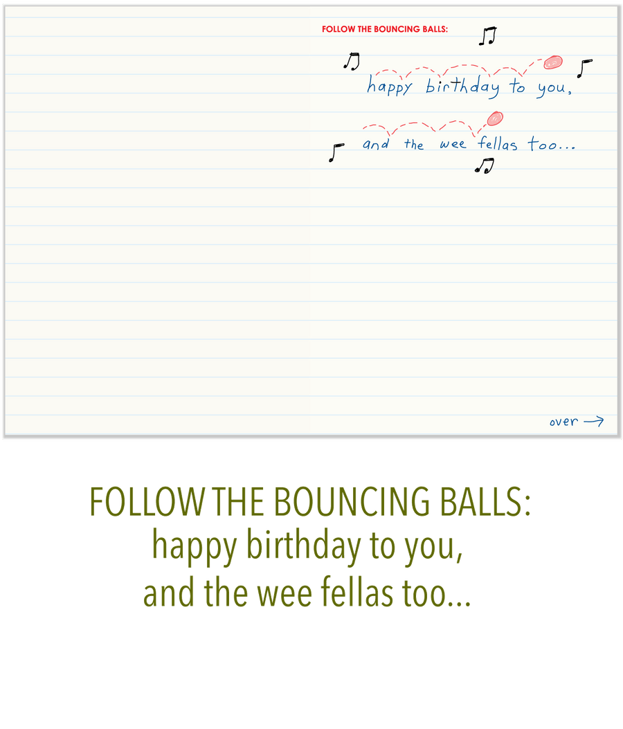 550 Testicle Types (Birthday Card)
