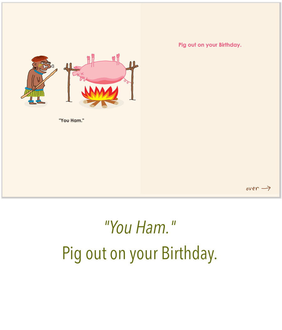560 Me Pig (Birthday Card)