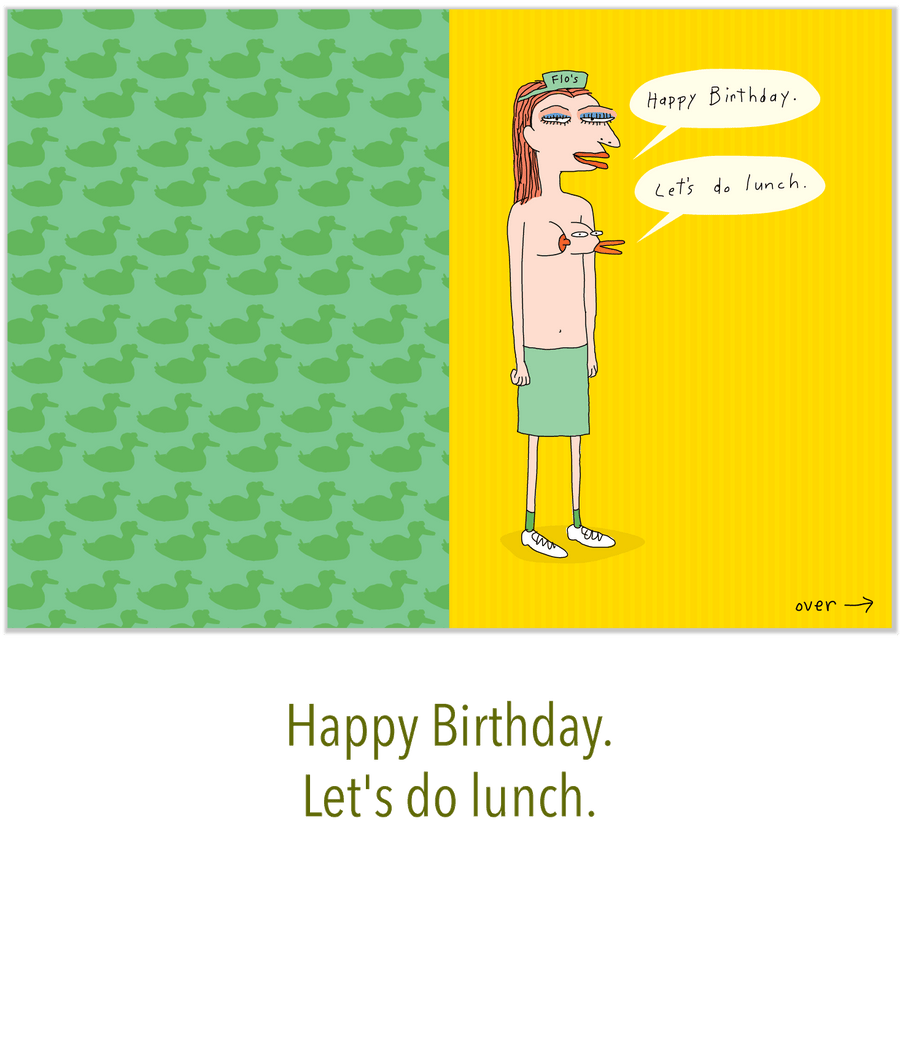 568 Duck Breast (Birthday Card)