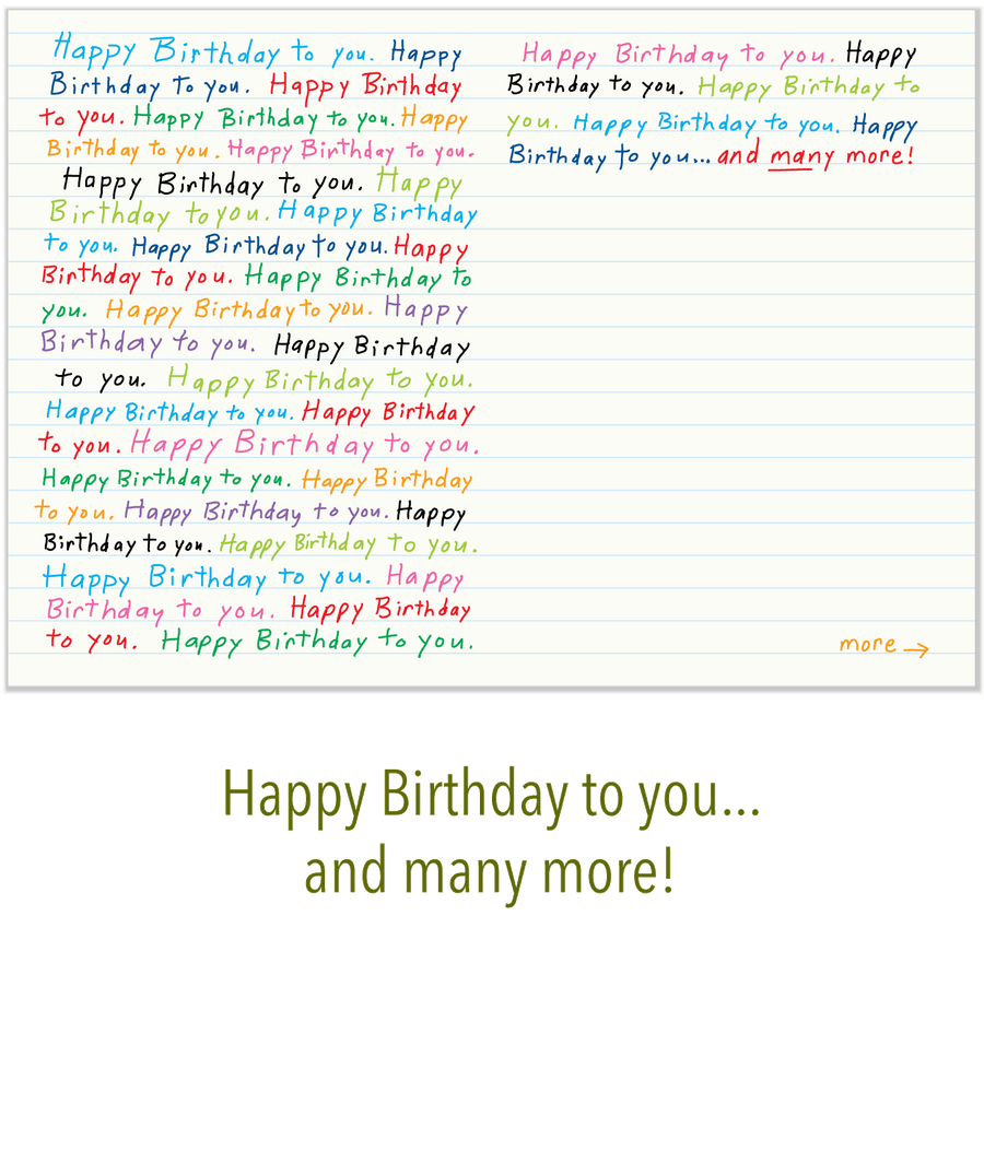 572 Many More (Birthday Card)