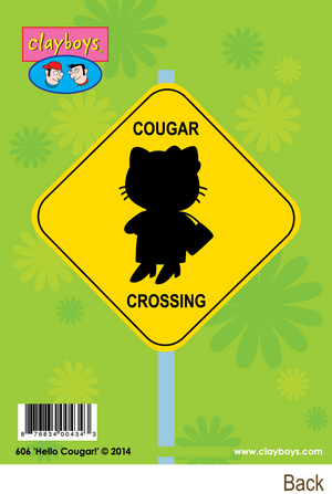 606 Hello Cougar! (Any Occasion Card, Birthday Card)