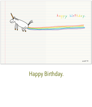 618 Unicorn (Birthday Card)