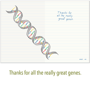 640 Genes (Any Occasion card for Mom or Dad)