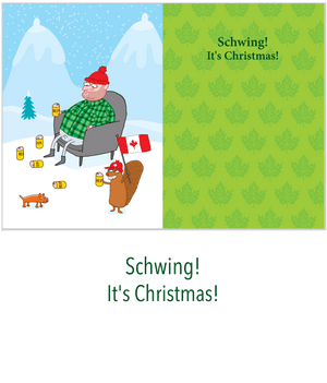 652 A Canadian Hoser's Pop-up Christmas Card