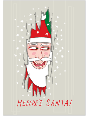 697 Heeeere's Santa (Christmas Card)